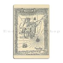 Vintage Treasure Island Pirate Map  Metal Sign Poster Bar Cinema Designs Funny Cinema Tin Sign Poster 20x30cm（7.8x11.8inch）