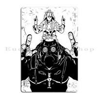 Dorohedoro Kaiman Manga Anime Design V Metal Signs Print Plates Wall Decor Wall Decor Sign Tin Sign Poster 20x30cm（7.8x11.8inch）