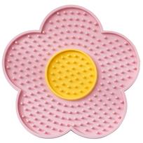 Pet Lick - Sunflower Shape Two-Tone Silicone Licking Pad for Dogs and Cats One Size rožinė