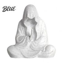 Faceless Buddha Figurine 3D Printed Figurine Statue for Meditation & Office Decoration Spiritual Room Sitting Sculpture Desk Shelf