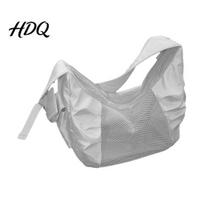 Removable Base Pet Carrier Sling Bag with Breathable Mesh Safety Tether Washable Cat Lightweight Tote Bag Crossbody for Cats And Small Dogs Travel pilka
