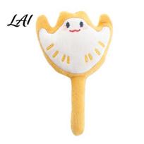 Pet Dental Cleaning Toy Cat Toys Catnip Plush Ocean Toys for Cats Shark Fish Ray Shapes Interactive Kicker Kitten Entertainment Gift Soft geltona