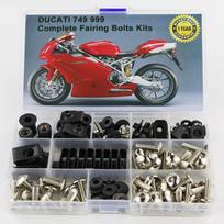 Fit Fit For Ducati 749 999 Motorcycle Fairing Accessories Complete Full Fairing Bolts Kit Bodywork Washer Speed Nut  Steel sidabras
