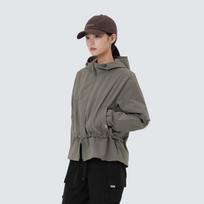 [Snowpeak] Lina Women's Hooded Windbreaker Dark Khaki (S25FWFWB67) 85(S)
