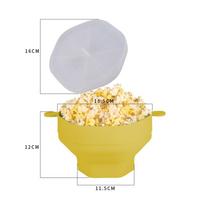 Silicone Popcorn Bowl Soft Nut Bowl No Weird Odors Left Behind Serving Vessel  Food Arrangement geltona