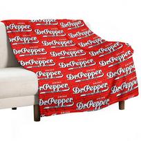 Dr Pepper - Good for Life! Throw Blanket Picnic Blanket Kid'S Blanket Beach Blanket Winter bed blankets Size: 75*100cm, Weight: 230 GSM