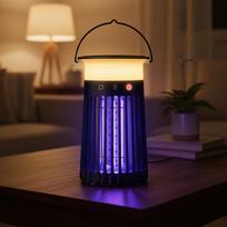 Outdoor 3 in 1 Solar Bug Zapper 4200V High Power Electric Fly Zapper Portable Camping Lantern Flame Light Mosquito Killer Traper 3W