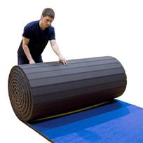 New XPE Waterproof Roll Mats for Home Gym Training Multi-Purpose Soft Competition Mats for Grappling Wrestling Taekwondo Judo Width:1.83m(Not sample size) mėlyna