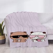 Bubu Y Dudu Child Blanket Luxury Cover Fluffy Soft Blankets & Throws Plaid Throw Sofa Knee Microfiber Star H Anime Cute Home Size: 75*100cm, Weight: 230 GSM