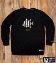 Doldol Fico-Mtm-205 Extreme Fishing Brand Pico Graphic Sweatshirt Long Sleeve Charcoal/M