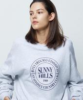Step Only Sunny Hills Logo Sweatshirts (Melange White) Melange White/0 (Small) Brushed