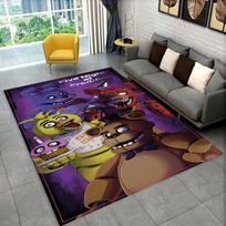 3D Horror Game F-FNAF Freddy Movie Carpet Rug for Playroom Bedroom Living Room Sofa Home Decor,Area Rug Non-slip Floor Mat Gift 40x60cm
