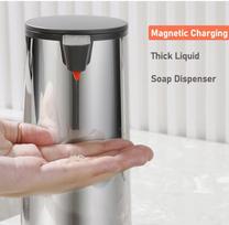 Soap Dispensers Automatic Soap Dispenser Liquid Soap Dispensers Stainless Steel Soap Dispenser Touchless Soap Pump Dispenser (Silver,No Plug Required&5 V) sidabras