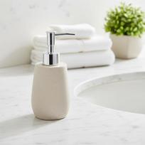 Best-Selling Resin & Stone Modern Refillable Hand Sanitizer Shampoo Soap Body Wash Portioning Bottles Bathroom Use smėlis