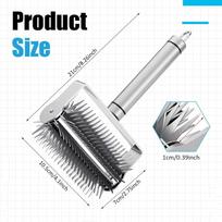 Stainless Steel Flatbread Piercing Tool With Berry Mashers For Kitchen Use And Parties