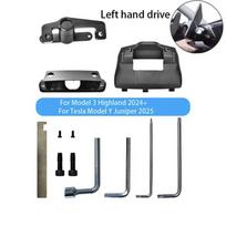 Swivel Mount Tilt Screen Rotating Bracket Kit Display Monitor Rotate Accessories For Tesla New Model Y Juniper Model Y 3 YL 2024 M3 2025 MY Left gray