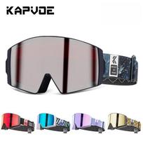 Kapvoe Snow Goggles Men Snowboarding Skiing Mask Photochromic Ski Goggles Anti-Fog UV400 Snowmobile Glasses Motorcycle Cycling 07
