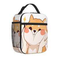 Bestselling Kawaii Shiba Inu Feminine Snack Bag Family Picnic Food Tote Bag One Size