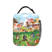 Czech Cartoon Krtek Mole Lunch Bag  School Lunch Box For Girls Aesthetic Custom Tote Food Bags Waterproof Portable Cooler Bag One Size