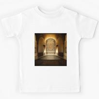 mosaic of Al-Hamra Palace /castle and ancient Arab Islamic architecture spain Kids T-Shirt 160