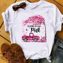 In October We Wear Pink Breast Cancer Awareness Autumn Fall, Breast Cancer,Cancer Shirt, Cancer T-Shirt, Cancer Survivor, Breast Cancer Gift XL