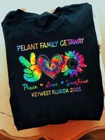 Custom Peace Love Sunshine Sunflower Hippie Tie Dye T-Shirt - Hippie Shirt, Hippie Soul Shirt, Peace Shirt, Hippie. 3XL
