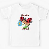 Give a Hug Lady Bug Kids T-Shirt 110