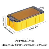 Portable Mini Magnetic ABS Plastic Magic Cube Fishing Gear Box Storage Artificial Lure Bait Box for Fishing Hooks Accessories