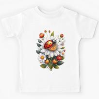 Cute Lucky Ladybug Design Kids T-Shirt 130