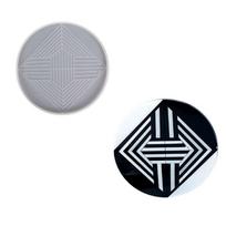 Geometric Pattern Coaster Resin Mold Epoxy Coasters Silicone Mold for Making Mat 1