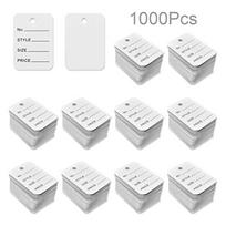 1000Pcs Pre-Printed Perforated Tags Clothes Price Label for Clothes Retail Store balta