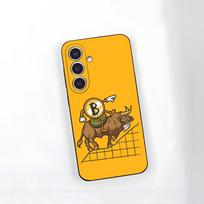 Bitcoin Pattern Art Phone Case For Samsung S25 S24 FE S23 S22 S21 Plus S20 Ultra Note20Ultra Black Soft Shell Samsung S20Plus