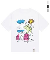 Graver [Unisex] New Drawing Short Sleeve T-Shirt_3 Colors White_Black Logo/M