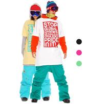 Sugar Point Men'S/Women'S Snowboard Tall Tee Loose Fit Graphic Pure Cotton Short Sleeve Tee Warning Iii P1 Look/M