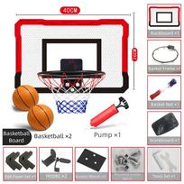 Wall-mounted Indoor Play Basketball Goal Basketball Net Hoop Brackets  Sport Game raudona