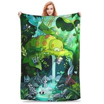 Hollow Knight Flannel Throw Blanket Soft Cozy Winter Bedspread for Kids Adults Couch Chair Street Trend Sofa Bed Cover Size: 75*100cm, Weight: 230 GSM