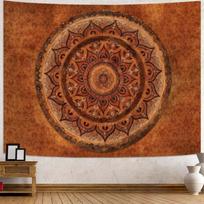 Youdaoplaceholder0 Retro Mandala Tapestry, Ethnic Style Wall Fabric, Living Room, Bedroom, Bedside Background Fabric Decoration 100X70CM