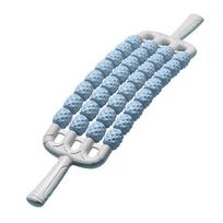 Fitness Curved Massage Roller Three Rows Fascia Stick Portable Yoga Massage Stick  Calves Blue 4 rows