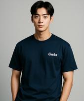 Jeneleolwogseu G-25-Ss-720 Printed Short Sleeve T-Shirt_Dark Navy Dark Navy/5Xl