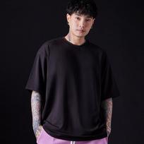 Astral Projection Layered Supima Cotton Round Neck Short Sleeve T-Shirt_Black L