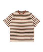 Cargo Bros For Woman Striped Short Sleeve T-Shirt (Camel) Free