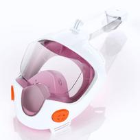 Full Face Snorkel Mask for Adults Children Anti-Fog Silicone 180 Degrees Three-Piece Fully Dry Snorkeling Equipment Water Sports Children S/M