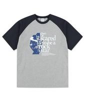 Maha Grid Rockstar Raglan Tee Gray(Mg2Emmt529A) Gray/S