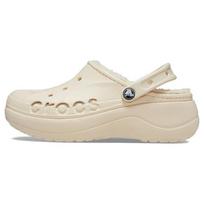 (WMNS) Crocs Baya Platform Lined Clog 'Beige' Women's 208708-11S EU 36-37