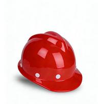 Hengda 389-B Construction Site Safety Helmet V-shaped Anti-smash Thickened Breathable Customizable Fiberglass Men's (Red,General&Composite) raudona