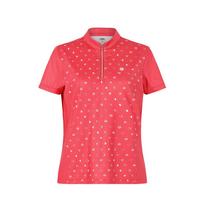 Pro World Cup Pwx Q225-3221-22 Women'S Cooling Print Zip-Up Tee Notation/105