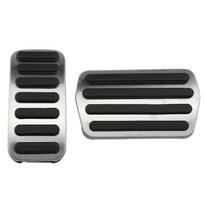 Nerūdijančio plieno automobilių pedalų dangtelis, skirtas Volvo V40 C30 C70 S40 2013 - 2018 akceleratoriaus kuro dujos stabdžių pedalo trinkelių dangteliai AT 2Pcs