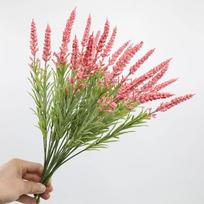 Dirbtinis žalias augalas Provanso putplasčio levandų dirbtinių gėlių puokštė plastikinė dirbtinių gėlių namų dekoracija Pointy lavender rožinė