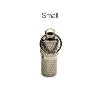Pet Cat Dog ID Tag Brass Anti Loss Pendants Mini Waterproof Metal Capsule Telephone Number Address Information Case Pet Supplies 3.5x0.5x0.5cm