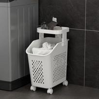 Laundry Storage Rack Basket Multilayer Laundry Hamper Bathroom Organizer Shelves Household Toilet Modern Tools Storage Basket
